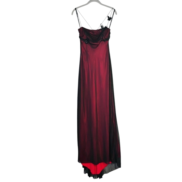 Vintage Zum Zum Prom Dress Maxi Gown Juniors 9 Whimsigoth Butterfly 90s Goth - Picture 3 of 16